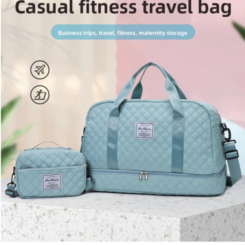Travel bag, large capacity fitness bag, stylish embroidery-patterned zipper bag, separate shoe compartment, luggage bag
Travel bag, large capacity fitness bag, stylish embroidery-patterned zipper bag, separate shoe compartment, luggage bag