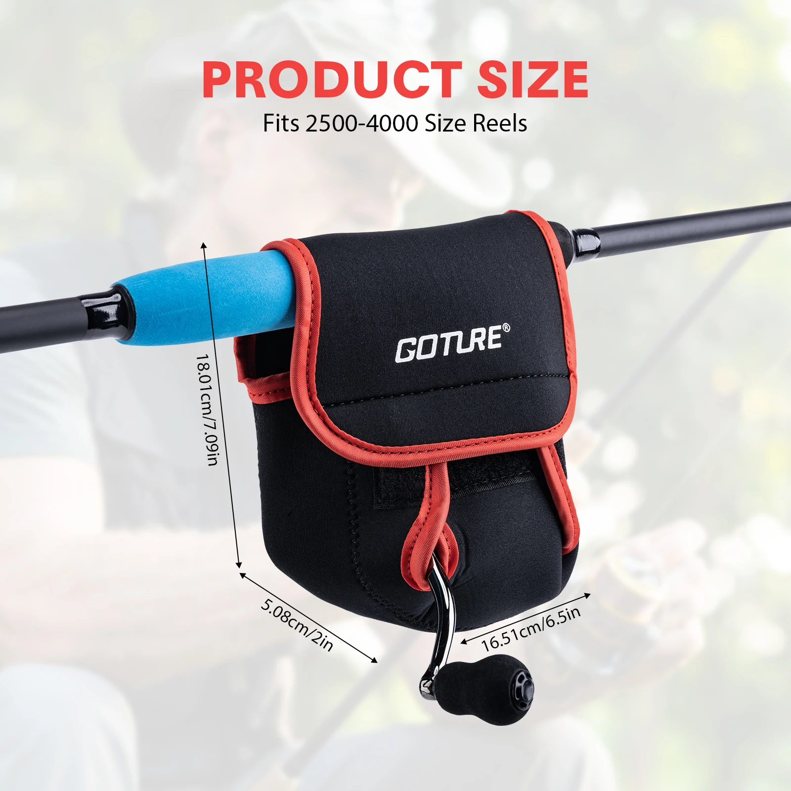 Goture Durable Spinning Protective Reel Pouch 1 Pcs with Hook Loop for 2500-4000 Reels,Lightweight Fishing Accessory Storage
Goture Durable Spinning Protective Reel Pouch 1 Pcs with Hook Loop for 2500-4000 Reels,Lightweight Fishing Accessory Storage