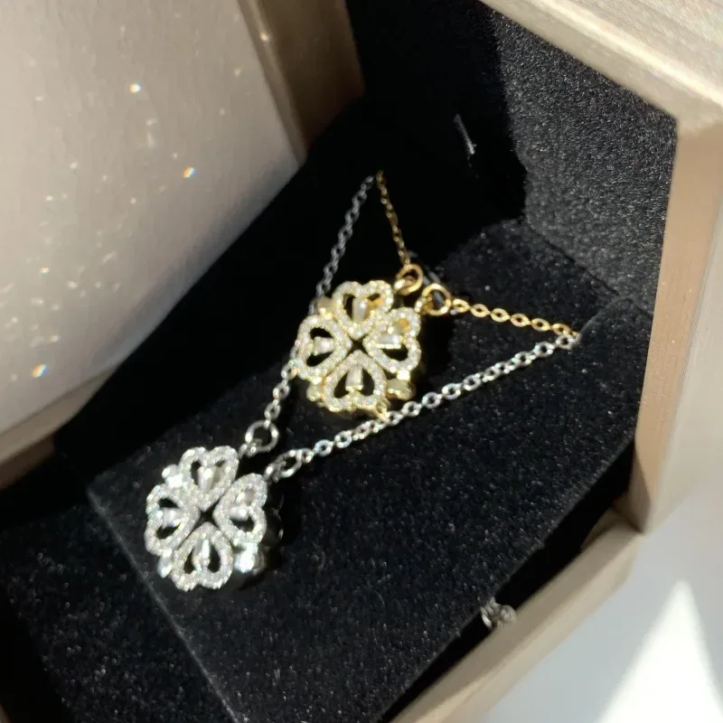 Elegant 925 Silver Plated Stainless Steel Clover Flower Pendant Necklace Fashion Cubic Zirconia Chain Choker Women Jewelry Gift
Elegant 925 Silver Plated Stainless Steel Clover Flower Pendant Necklace Fashion Cubic Zirconia Chain Choker Women Jewelry Gift