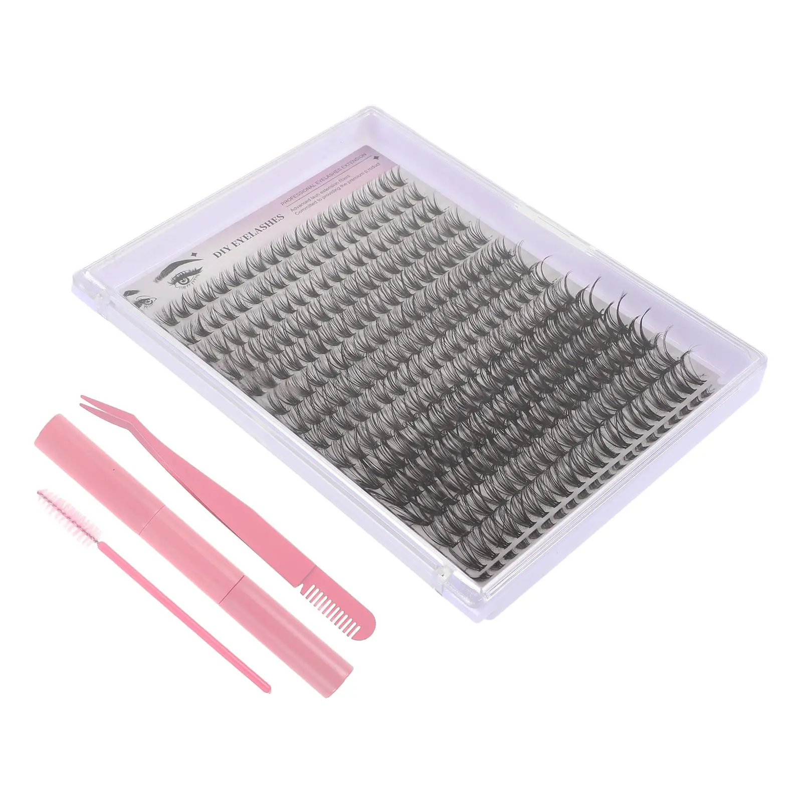 False Eyelashes Set Cluster Individual Clusters No Glue DIY Extension Kit Extensions Plastic
False Eyelashes Set Cluster Individual Clusters No Glue DIY Extension Kit Extensions Plastic