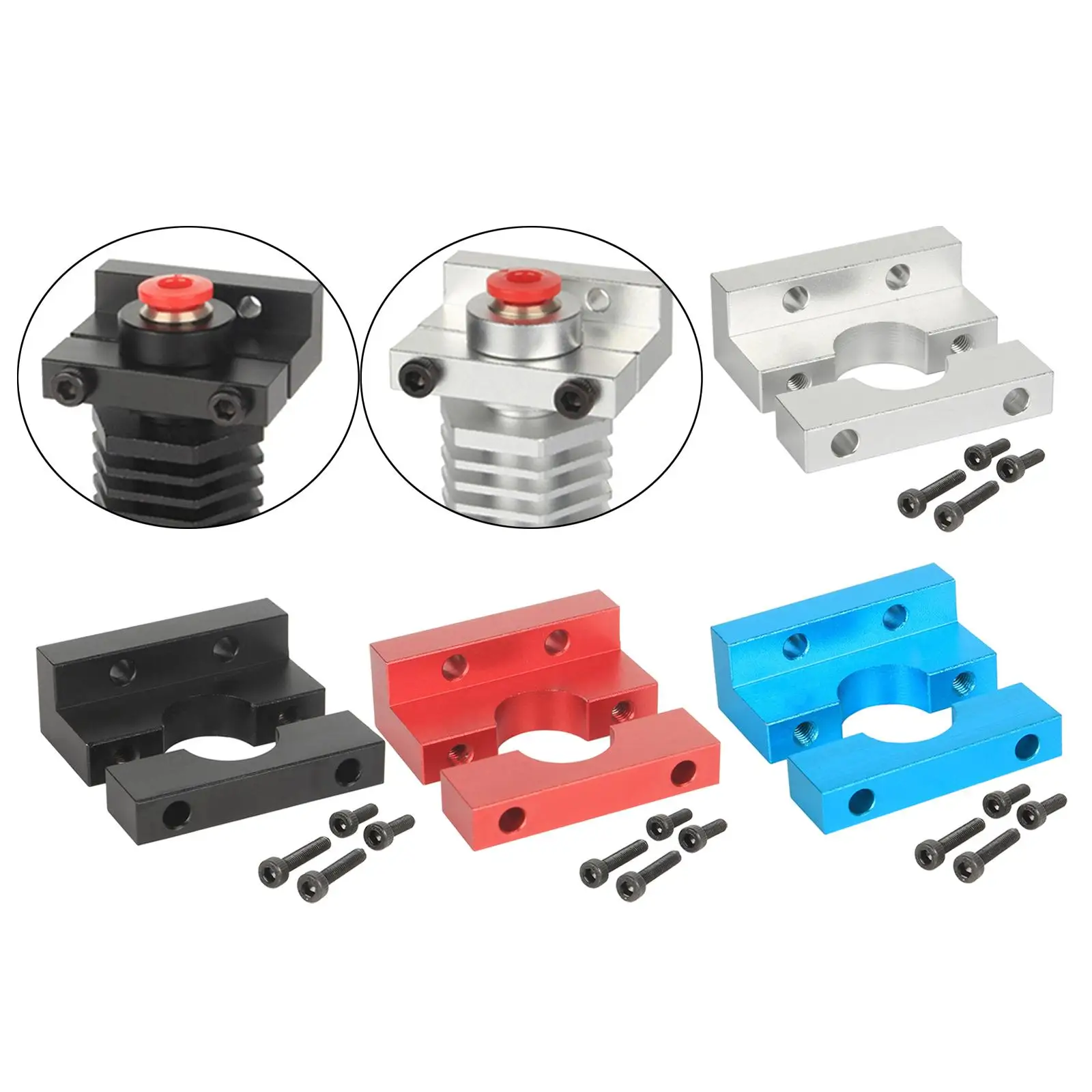 Hotend Fixed Block with Screw Kit Extruder Parts Hotend Metal Mount Accessories Extruder Mount 3D Printer Parts for E3D V6
Hotend Fixed Block with Screw Kit Extruder Parts Hotend Metal Mount Accessories Extruder Mount 3D Printer Parts for E3D V6