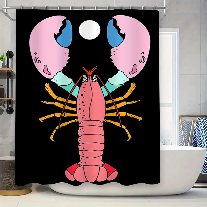 Stylish Bathroom DecorCreative Lobster Print Shower Curtain Ideal for Adding a Splash of Color to Your Bath Area
Stylish Bathroom DecorCreative Lobster Print Shower Curtain Ideal for Adding a Splash of Color to Your Bath Area