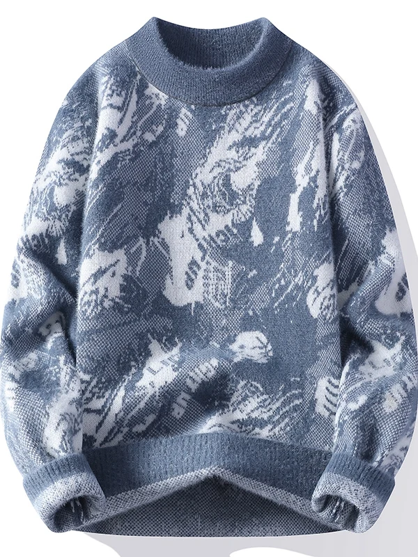 Thiened Mink Men's Knitted Sweater f High Collar Base irt Casual Sle Long Sve Leisure Wear Home Clothes for Teens
Thiened Mink Men's Knitted Sweater f High Collar Base irt Casual Sle Long Sve Leisure Wear Home Clothes for Teens