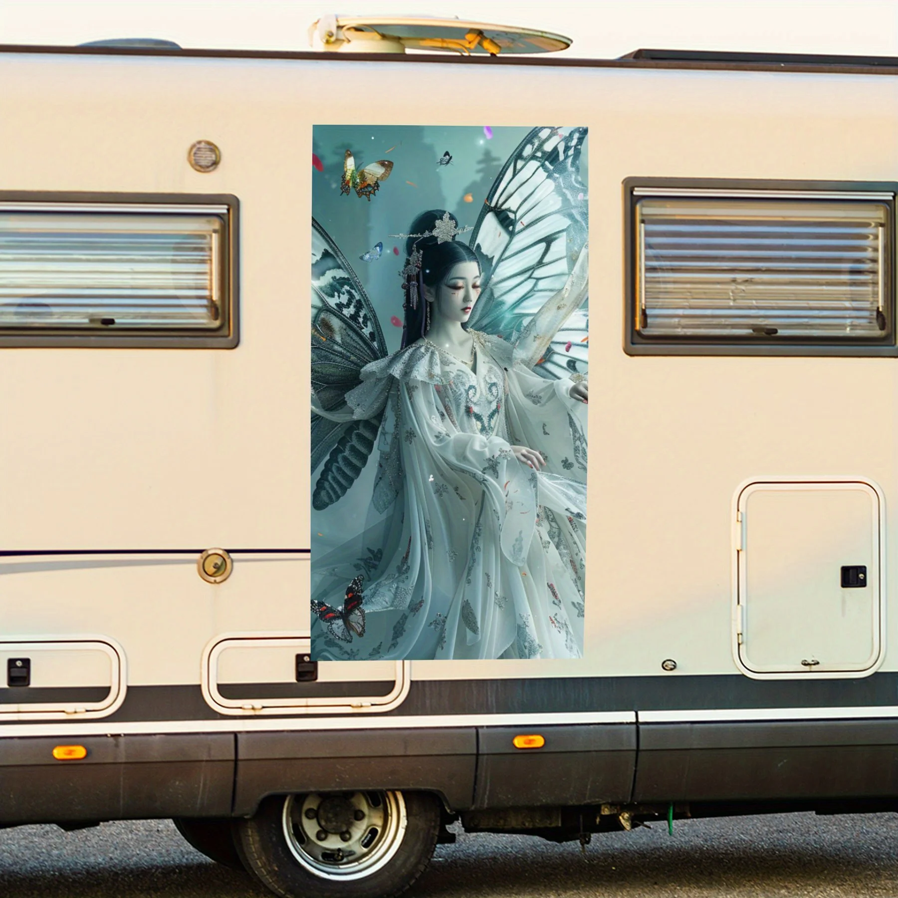 Наклейка «Богиня крыла бабочки» FantasyCar, виниловая наклейка на сторону моторики дома, водонепроницаемая самоклеящаяся виниловая наклейка на т 
Наклейка «Богиня крыла бабочки» FantasyCar, виниловая наклейка на сторону моторики дома, водонепроницаемая самоклеящаяся виниловая наклейка на т