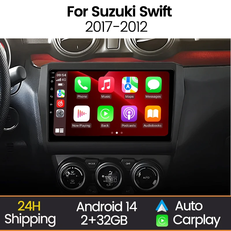 MEKEDE 9'' 2Din Car Radio Multimedia Player For Suzuki Swift 2017-2021 Wireless Carplay Android Auto Wifi BT GPS Navi Autoradio
MEKEDE 9'' 2Din Car Radio Multimedia Player For Suzuki Swift 2017-2021 Wireless Carplay Android Auto Wifi BT GPS Navi Autoradio