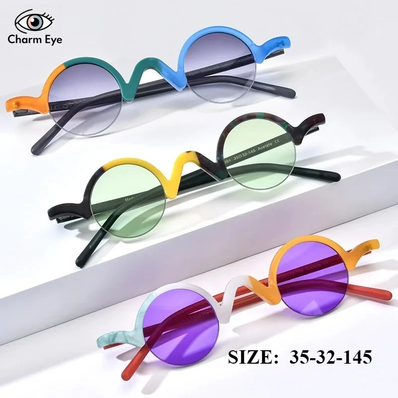 New Women's Half Frame Round Sunglasses Color Matte Acetate Fashion Men's High Quality Outdoor Polarized Driving Sun Glasses
New Women's Half Frame Round Sunglasses Color Matte Acetate Fashion Men's High Quality Outdoor Polarized Driving Sun Glasses