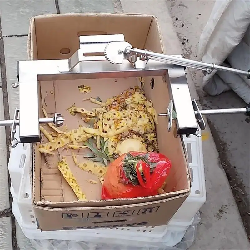 Машина для очистки кожи ананаса из нержавеющей стали, машина для очистки ананасов, слайсер, резак для очистки кожи, инструмент
Машина для очистки кожи ананаса из нержавеющей стали, машина для очистки ананасов, слайсер, резак для очистки кожи, инструмент