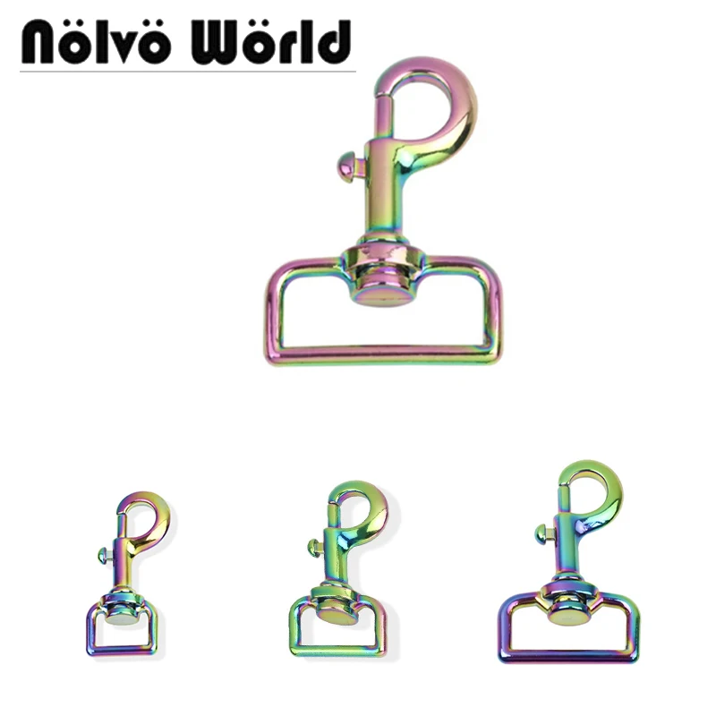 10-50pcs 20-25-32-38mm Iridescent Metal Round Eye Swivel Snap Lobster Clasp Hook Buckle Accessories For Purse Bags Hardware
10-50pcs 20-25-32-38mm Iridescent Metal Round Eye Swivel Snap Lobster Clasp Hook Buckle Accessories For Purse Bags Hardware