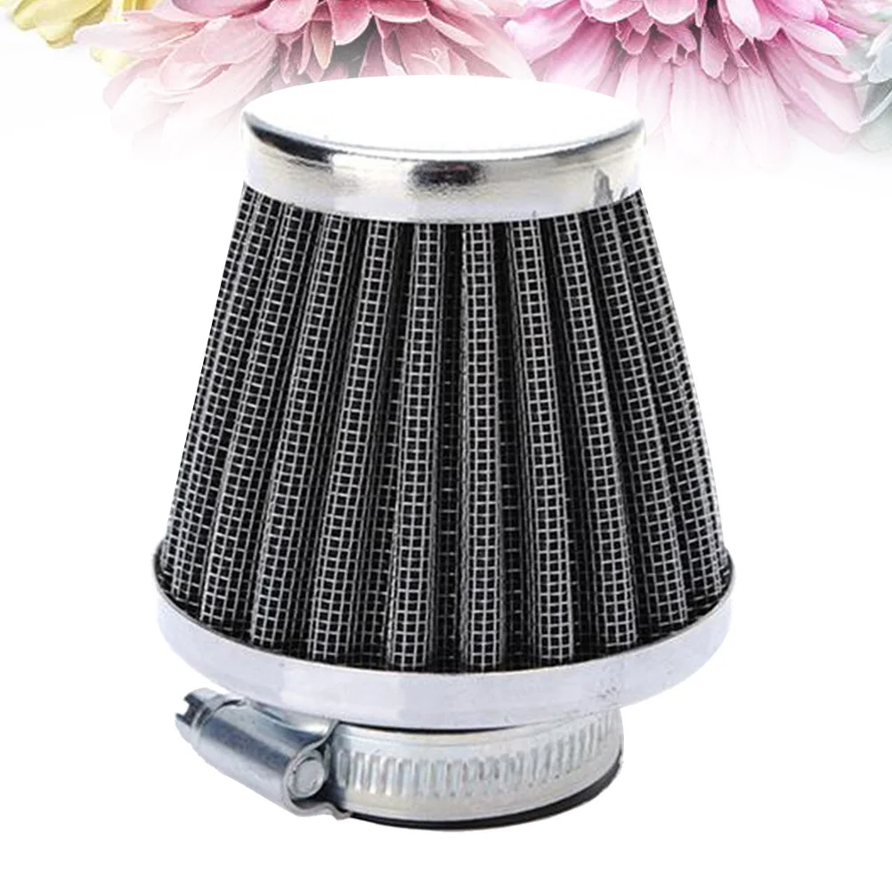 Motorcycle Air Filter 48mm Stainless Steel Cold Air Intake System High Airflow Washable Reusable Cleaner Kit for Acceleration 
Motorcycle Air Filter 48mm Stainless Steel Cold Air Intake System High Airflow Washable Reusable Cleaner Kit for Acceleration