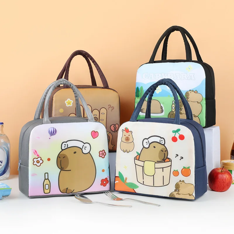 Ручная изолированная сумка для обеда с милым мультяшным рисунком — портативная сумка для школы и офиса
Ручная изолированная сумка для обеда с милым мультяшным рисунком — портативная сумка для школы и офиса