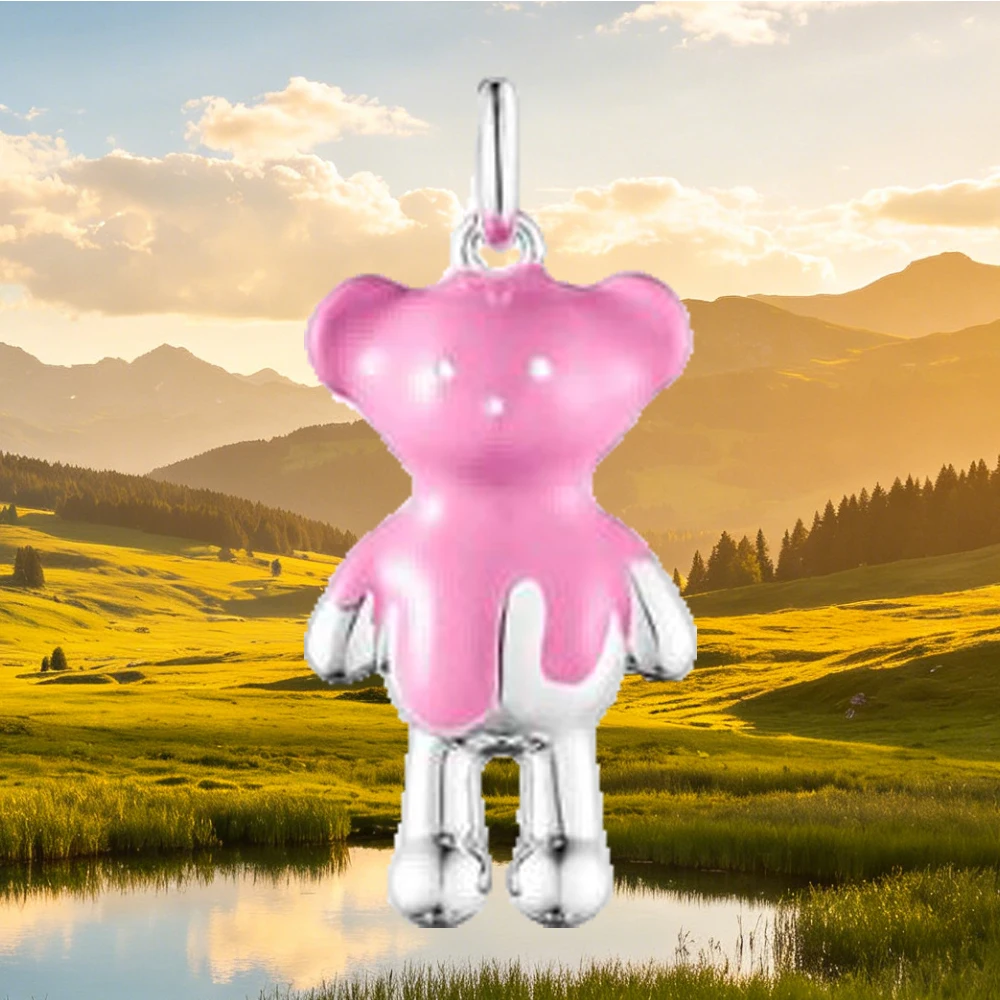 925 Sterling Silver Cute Little Bear Pendant Small Animal Charm Lovely Jewelry for Female Gift
925 Sterling Silver Cute Little Bear Pendant Small Animal Charm Lovely Jewelry for Female Gift