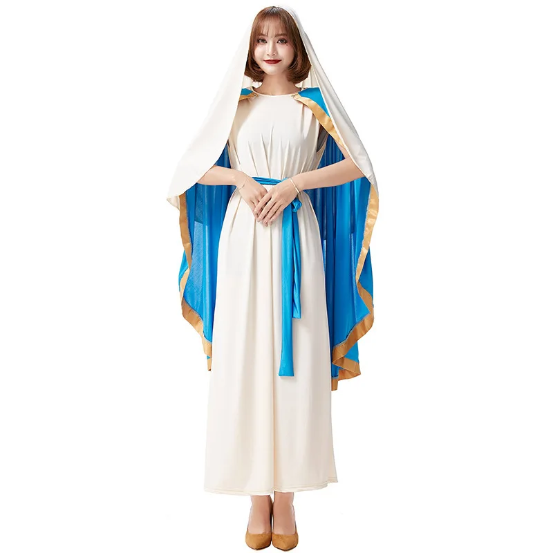 New Cos Cosplay Women Beige Blue Robe Costume Stage Play Costume Nationality Dress Halloween Carnival Fiesta Carnaval Costumes
New Cos Cosplay Women Beige Blue Robe Costume Stage Play Costume Nationality Dress Halloween Carnival Fiesta Carnaval Costumes