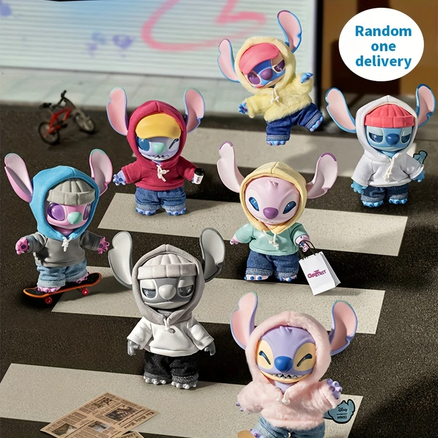 Виниловый плюшевый брелок-сюрприз Disney Stitch из серии GenZ Street | Изысканный дизайн, уличная культура, смешанные цвета, бренд MINISO
Виниловый плюшевый брелок-сюрприз Disney Stitch из серии GenZ Street | Изысканный дизайн, уличная культура, смешанные цвета, бренд MINISO