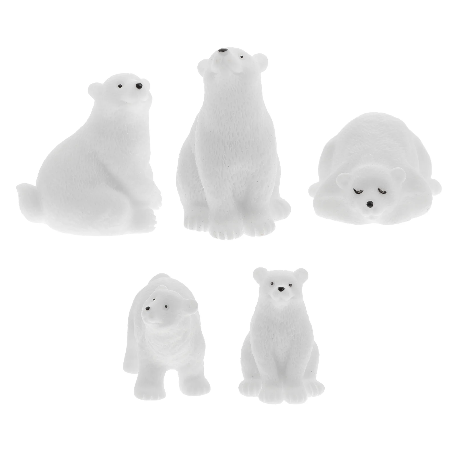 5 Pcs Micro Landscape Great Mini Polar Bear Decor Lovely Ornaments Adornments Resin Home Desktop Indoor Outdoor
5 Pcs Micro Landscape Great Mini Polar Bear Decor Lovely Ornaments Adornments Resin Home Desktop Indoor Outdoor