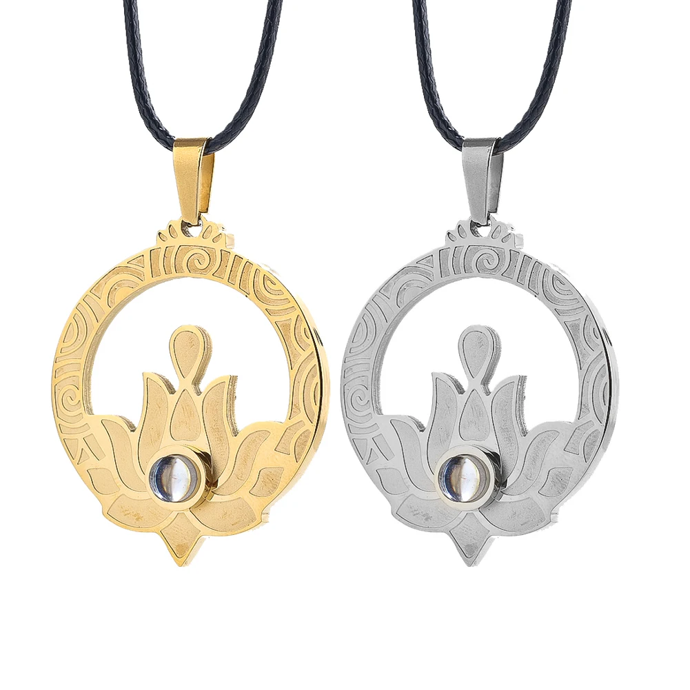 Stainless Steel Lotus Flower Pendant Necklace Gold Sliver Color Charm Yoga Buddhism Spiritual Healing Jewelry Necklace for Women
Stainless Steel Lotus Flower Pendant Necklace Gold Sliver Color Charm Yoga Buddhism Spiritual Healing Jewelry Necklace for Women