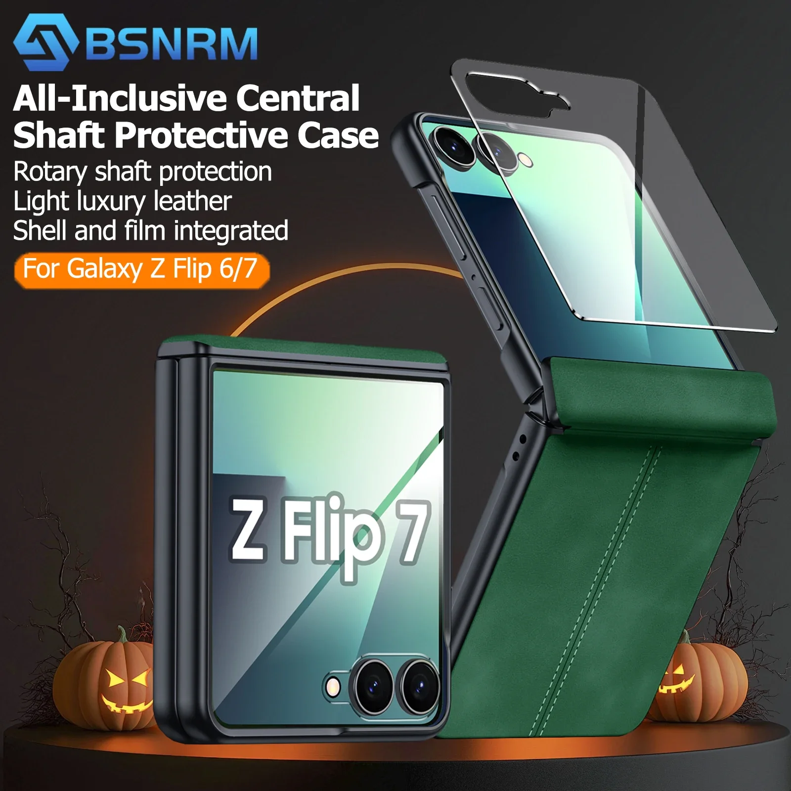 Подарки на Хэллоуин, защитная пленка для экрана, защита шарниров, ультратонкий матовый чехол для телефона из искусственной кожи для Galaxy Z Flip 6/7FE, зеленый
Подарки на Хэллоуин, защитная пленка для экрана, защита шарниров, ультратонкий матовый чехол для телефона из искусственной кожи для Galaxy Z Flip 6/7FE, зеленый