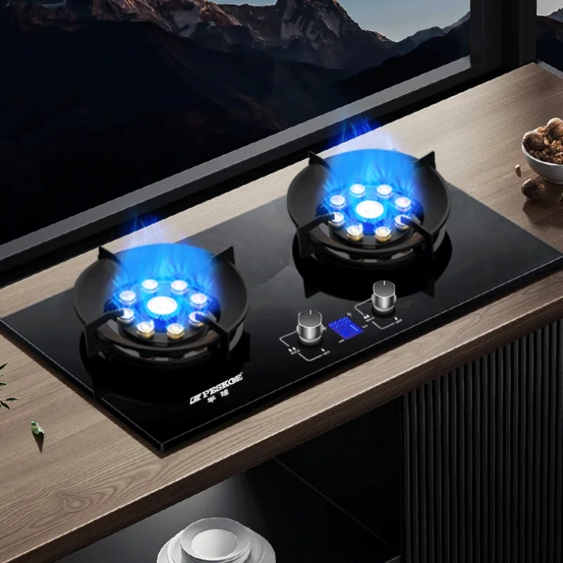 PESKOE Double Burner Gas Stove, 5.2KW High Power, Tabletop & Built-in for Natural Gas & Liquefied Gas Home Use
PESKOE Double Burner Gas Stove, 5.2KW High Power, Tabletop & Built-in for Natural Gas & Liquefied Gas Home Use