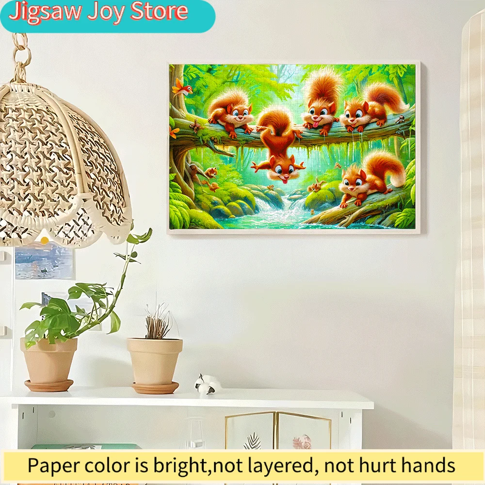 1000pcs Jigsaw Puzzle for - Enchanted Forest with Playful Squirrels & Waterfall Scene, Vibrant Colors, Family Activity, Brain
1000pcs Jigsaw Puzzle for - Enchanted Forest with Playful Squirrels & Waterfall Scene, Vibrant Colors, Family Activity, Brain