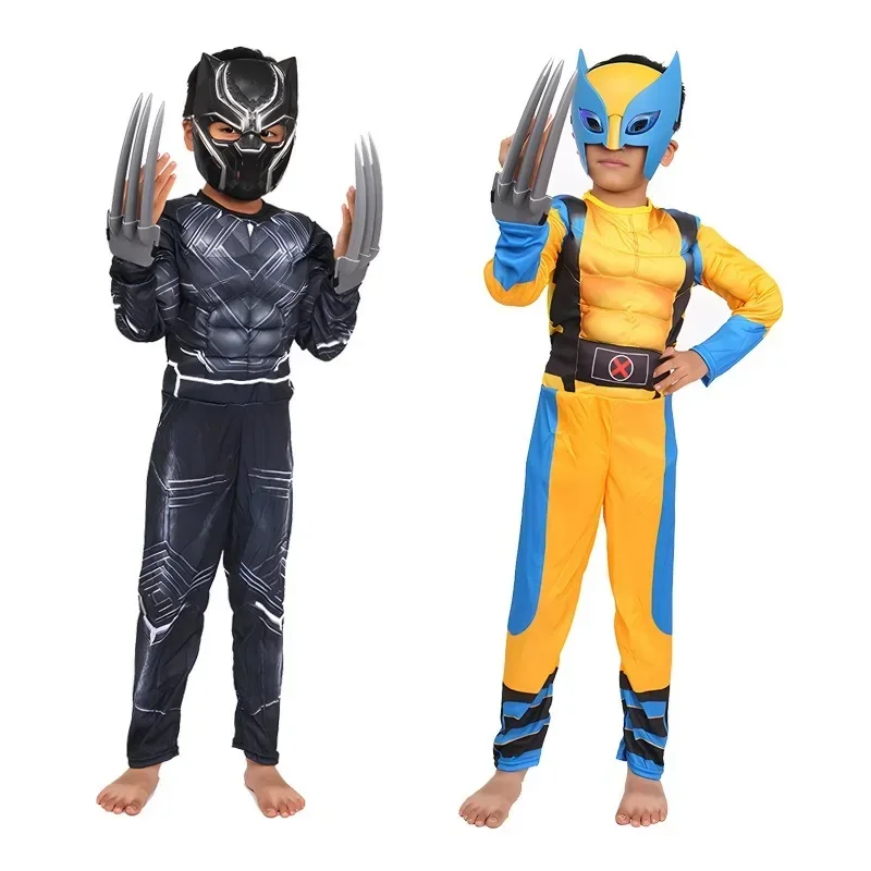 Cool Wolverine Child Cosplay Costumes Movie Black Panthers COS Mask Jumpsuit Bodysuit men Role Play Outfit for Halloween
Cool Wolverine Child Cosplay Costumes Movie Black Panthers COS Mask Jumpsuit Bodysuit men Role Play Outfit for Halloween