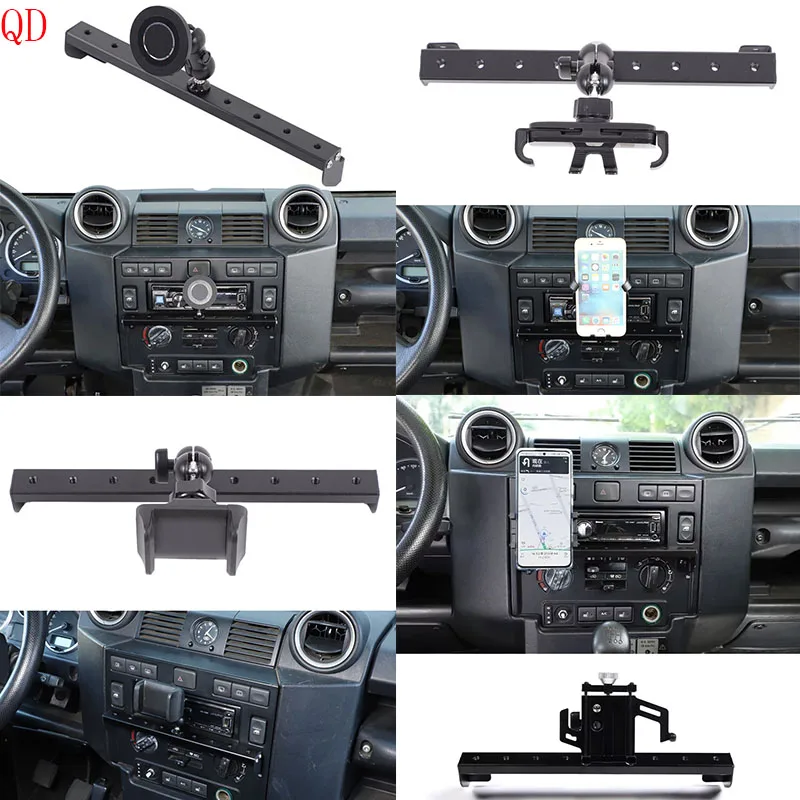 Для Land Rover Defender 90 110 2004-2018, черный держатель для мобильного телефона из алюминиевого сплава, многофункциональный, для центральной консоли автомобиля, аксессуары.
Для Land Rover Defender 90 110 2004-2018, черный держатель для мобильного телефона из алюминиевого сплава, многофункциональный, для центральной консоли автомобиля, аксессуары.