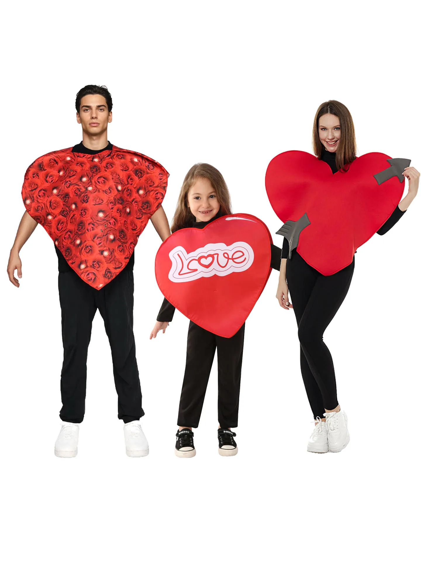 Valentine's Day Couple's Love Heart Costume Romantic Rose Shaped Suit Stage Performance Costume Arrow of Cupid Love God
Valentine's Day Couple's Love Heart Costume Romantic Rose Shaped Suit Stage Performance Costume Arrow of Cupid Love God