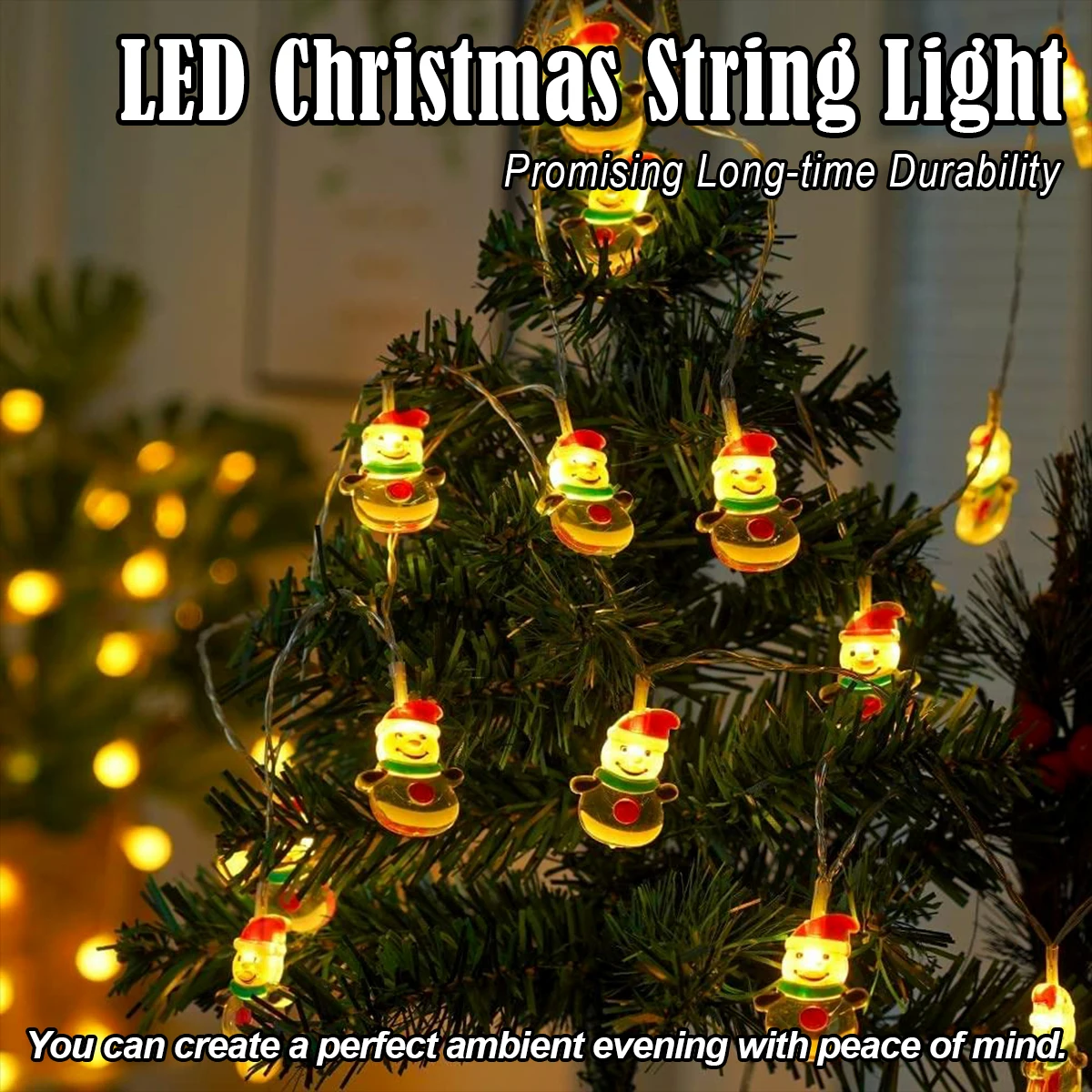 1.5M Christmas LED String Lights With Garden Lamps Lighting Santa Decor Snowmen Xmas Home Decoration Outdoor Tree Light Curtain
1.5M Christmas LED String Lights With Garden Lamps Lighting Santa Decor Snowmen Xmas Home Decoration Outdoor Tree Light Curtain