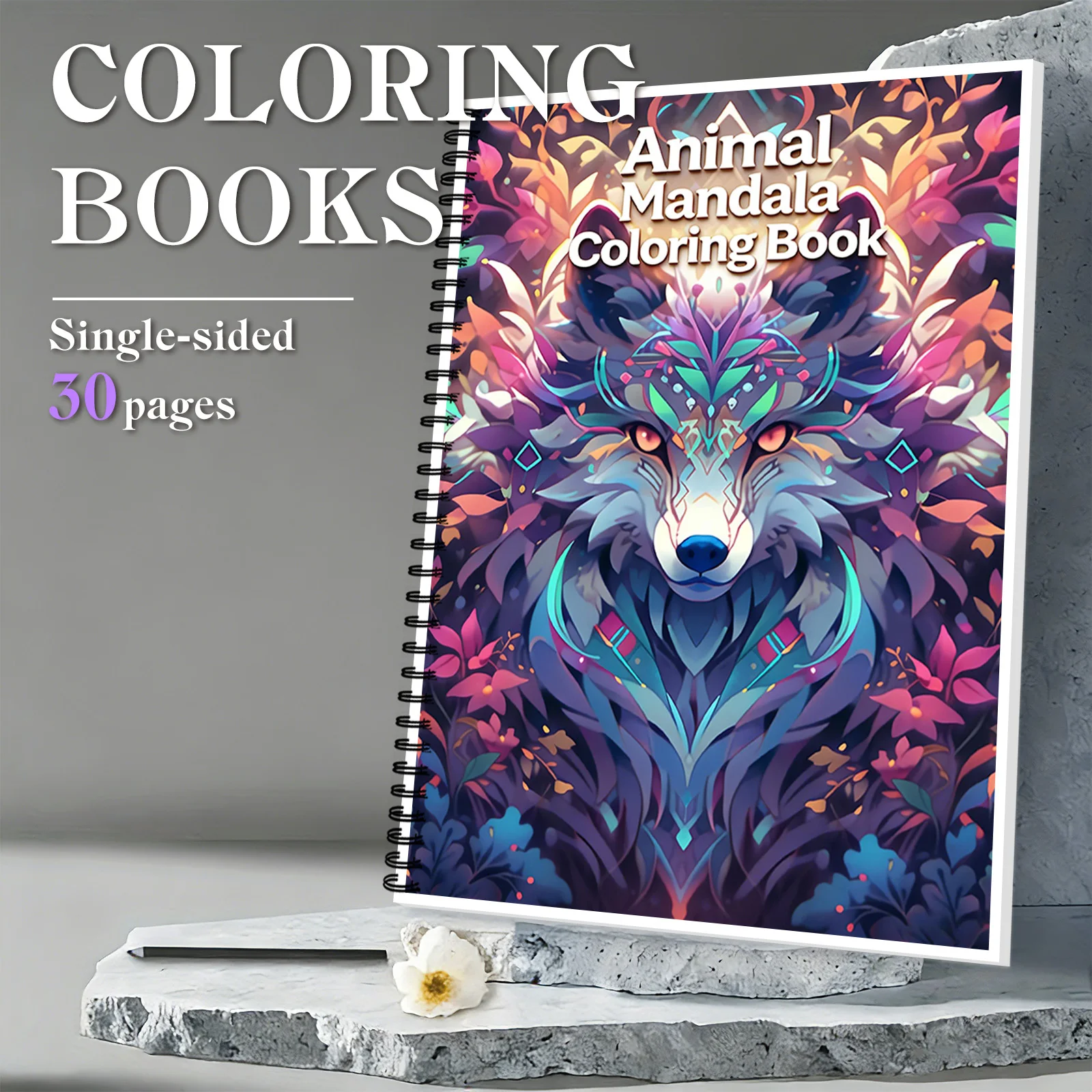 1 шт., книжка-раскраска с ярким вовком и мандалой, для размотки личного отдыха, творческие сеансы для хобби
1 шт., книжка-раскраска с ярким вовком и мандалой, для размотки личного отдыха, творческие сеансы для хобби