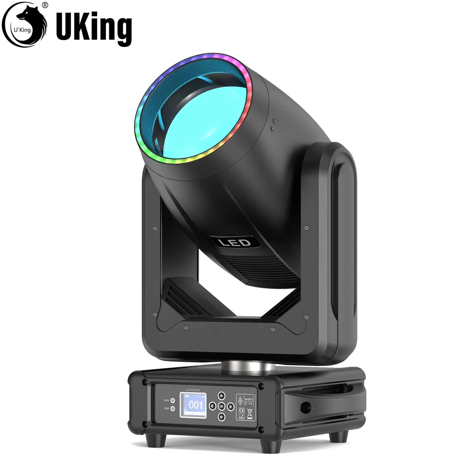 U'King 300W Beam Moving Head Light 18Gobos 15Colors 8+48Prisms Stage Light DMX Strobe Effect Spotlight For Bar KTV Club Party
U'King 300W Beam Moving Head Light 18Gobos 15Colors 8+48Prisms Stage Light DMX Strobe Effect Spotlight For Bar KTV Club Party