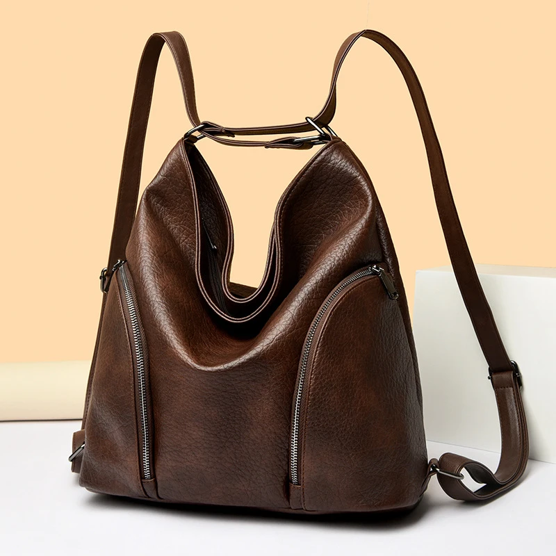 Women's backpack2026New retro trendy multifunctional large-capacity travel bag, simple and versatile shoulder and crossbody bag
Women's backpack2026New retro trendy multifunctional large-capacity travel bag, simple and versatile shoulder and crossbody bag