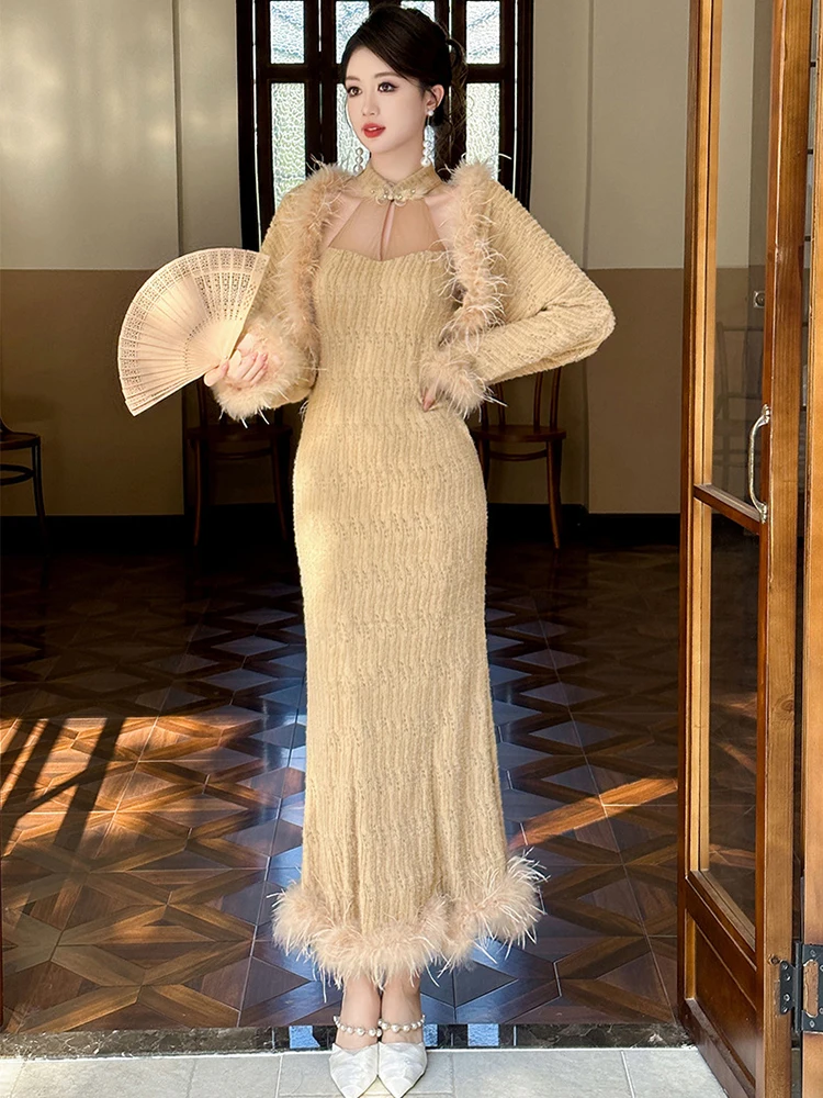 Knitted Sweater Evening Long Dresses Women Clothes Elegant Sexy Sleeveless Skinny Maxi Dress Party Prom Robe Femme Mujer Vestido
Knitted Sweater Evening Long Dresses Women Clothes Elegant Sexy Sleeveless Skinny Maxi Dress Party Prom Robe Femme Mujer Vestido