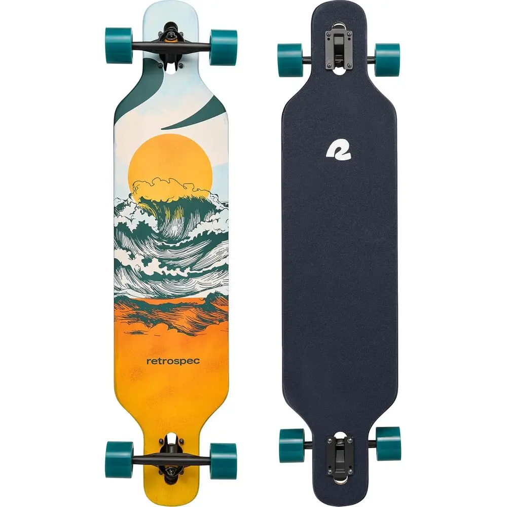 Drop-Through Longboard Skateboard with Maple Deck for Commuting, Cruising, Carving, and Downhill Riding
Drop-Through Longboard Skateboard with Maple Deck for Commuting, Cruising, Carving, and Downhill Riding