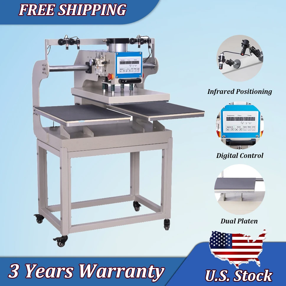 Пневматический термопресс 16 "X 24" Инфракрасное позиционирование, раздвижная двухпластинная футболка, теплопередача, домашние автоматические режимы «сделай сам» 
Пневматический термопресс 16 "X 24" Инфракрасное позиционирование, раздвижная двухпластинная футболка, теплопередача, домашние автоматические режимы «сделай сам»