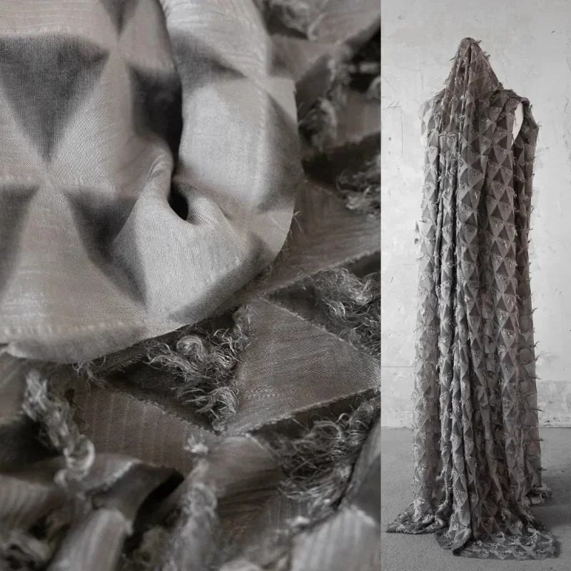 Tassel Dyed Silk Diamond Grid Stir Fried Jacquard Fabric for Fashion Clothing Cloth By The Meter Apparel Diy Sewing Material
Tassel Dyed Silk Diamond Grid Stir Fried Jacquard Fabric for Fashion Clothing Cloth By The Meter Apparel Diy Sewing Material