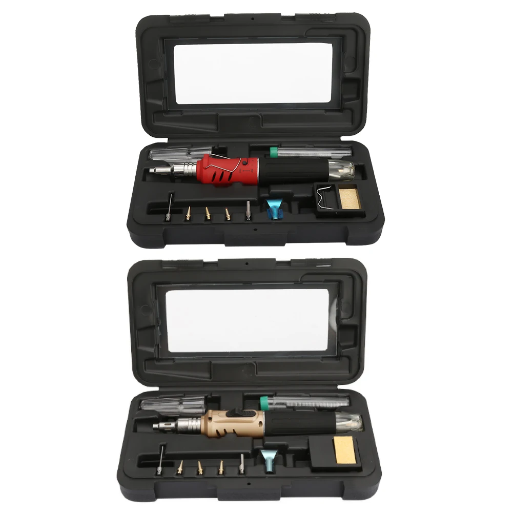 10Pcs HS-1115K Multifunction Butane Gas Soldering Iron Cordless Solder Welding Torch Kit
10Pcs HS-1115K Multifunction Butane Gas Soldering Iron Cordless Solder Welding Torch Kit