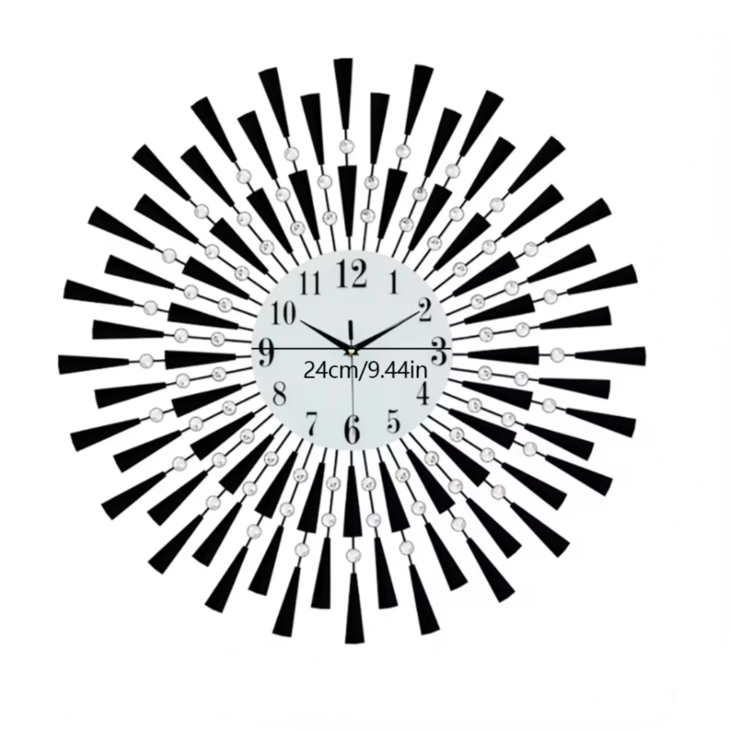 Modern Black Silent Wall Clock Battery Operated Non-Ticking Bedroom Kitchen Office Decorative Crystal Clock Wall Decor Queen
Modern Black Silent Wall Clock Battery Operated Non-Ticking Bedroom Kitchen Office Decorative Crystal Clock Wall Decor Queen