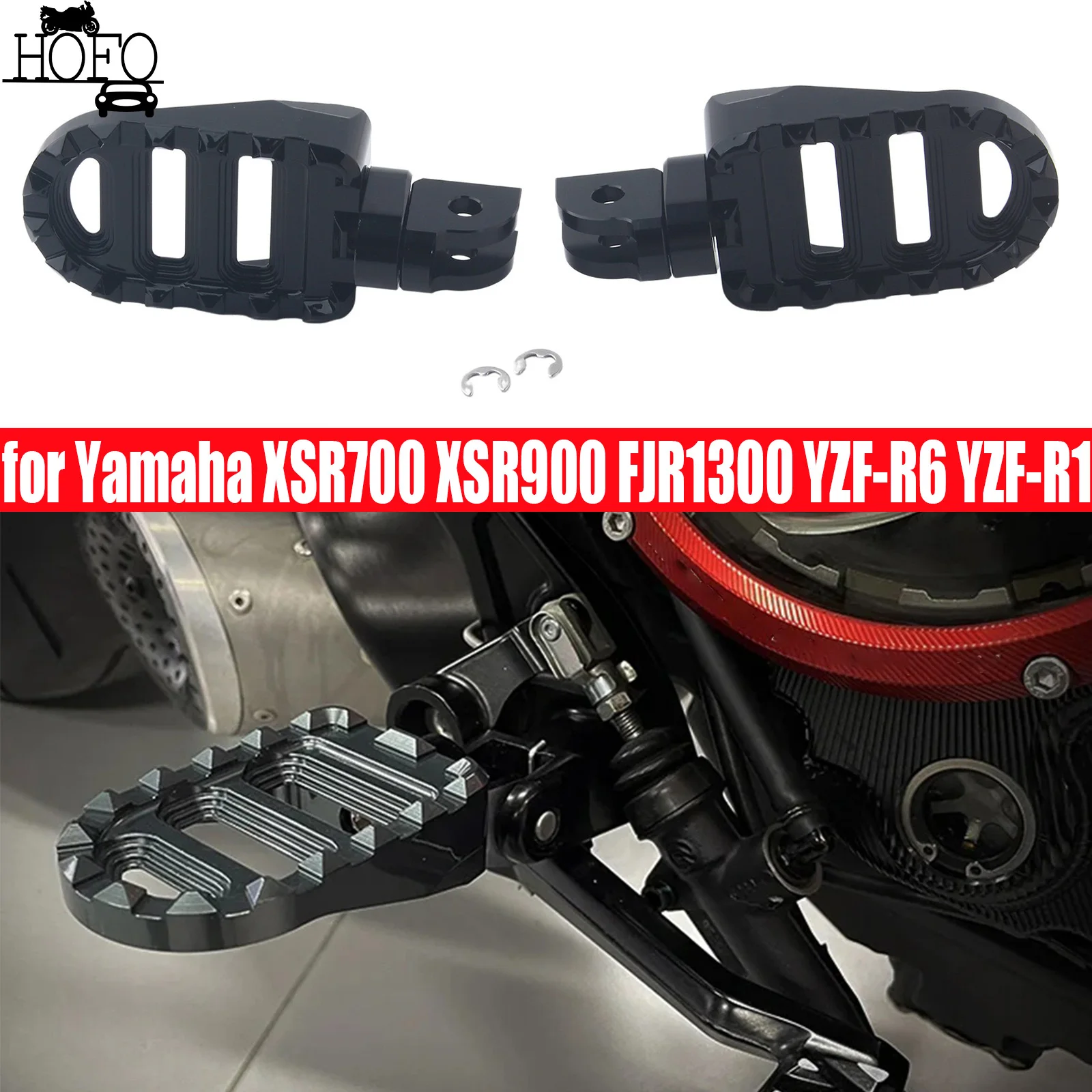 Motorcycle Front Footrests Foot Peg fit for Yamaha XSR700 XSR900 FJR1300 YZF-R6 YZF-R1 Grey
Motorcycle Front Footrests Foot Peg fit for Yamaha XSR700 XSR900 FJR1300 YZF-R6 YZF-R1 Grey