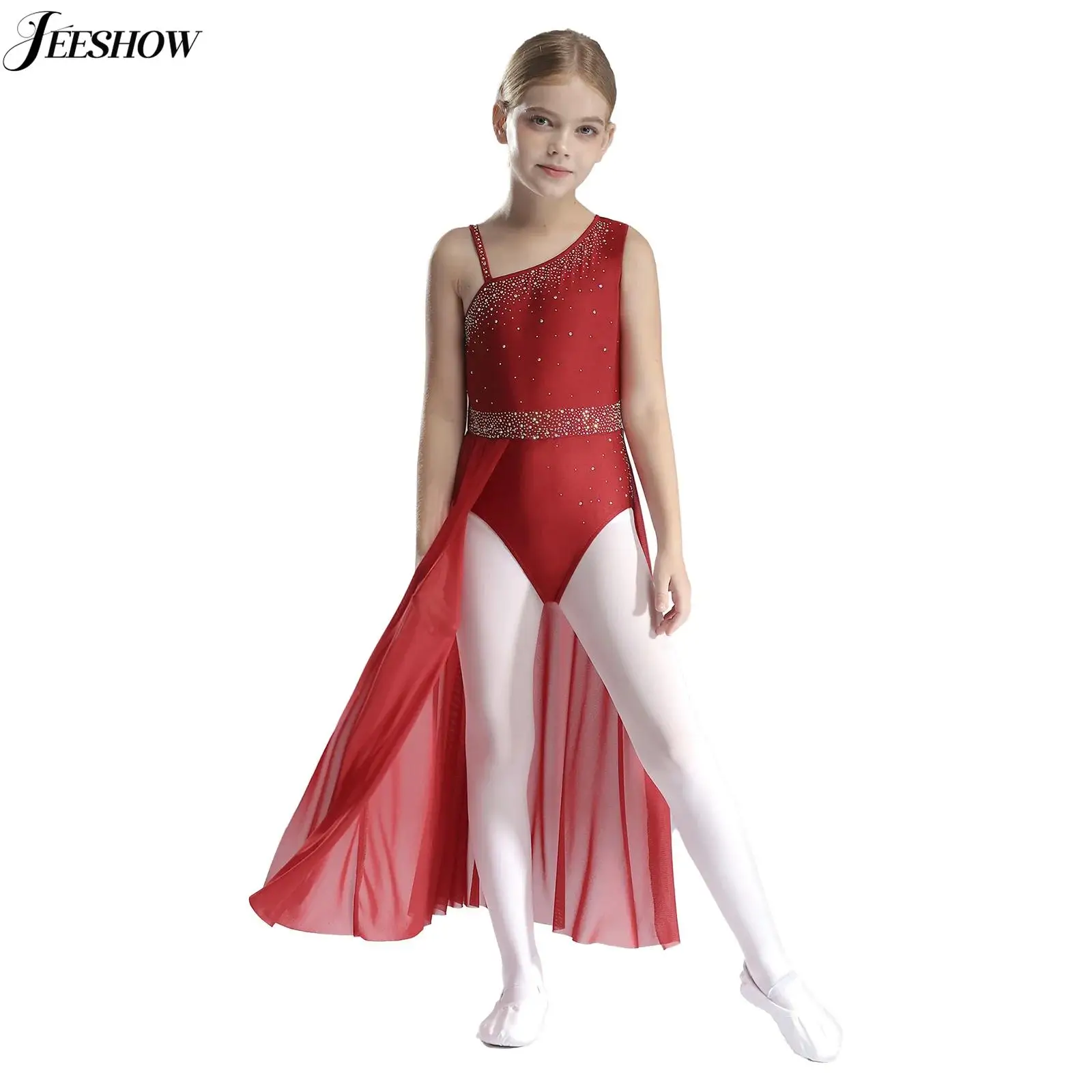 Детский лирический танцевальный костюм для девочек, асимметричное трико с разрезом на плечах и тюлевой юбкой, платье для балета, танцевальная одежда
Детский лирический танцевальный костюм для девочек, асимметричное трико с разрезом на плечах и тюлевой юбкой, платье для балета, танцевальная одежда