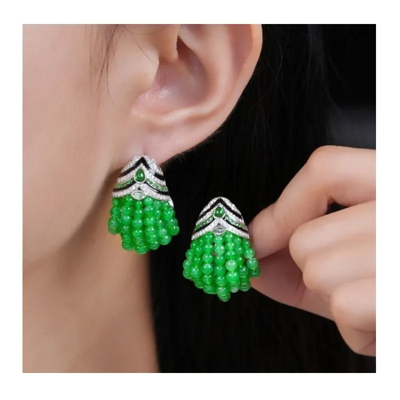 New Chinese-style Earrings, Color-plated Imitation Diamond Women's Earrings, Classic Design Shows Temperament, Elegant Classical
New Chinese-style Earrings, Color-plated Imitation Diamond Women's Earrings, Classic Design Shows Temperament, Elegant Classical