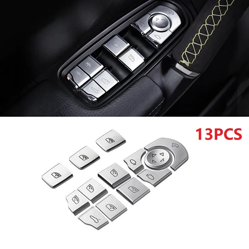 13PCS Car Door Window Glass Lift Button Knob Decorative Cover Sticker Trim for Porsche Panamera Cayenne Macan
13PCS Car Door Window Glass Lift Button Knob Decorative Cover Sticker Trim for Porsche Panamera Cayenne Macan