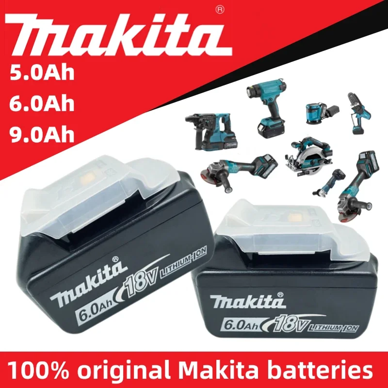Original Makita 18v 6Ah Rechargeable Lithium Ion Battery With Battery indicator For Makita BL1830BL1840 BL1850Power Tool Battery
Original Makita 18v 6Ah Rechargeable Lithium Ion Battery With Battery indicator For Makita BL1830BL1840 BL1850Power Tool Battery