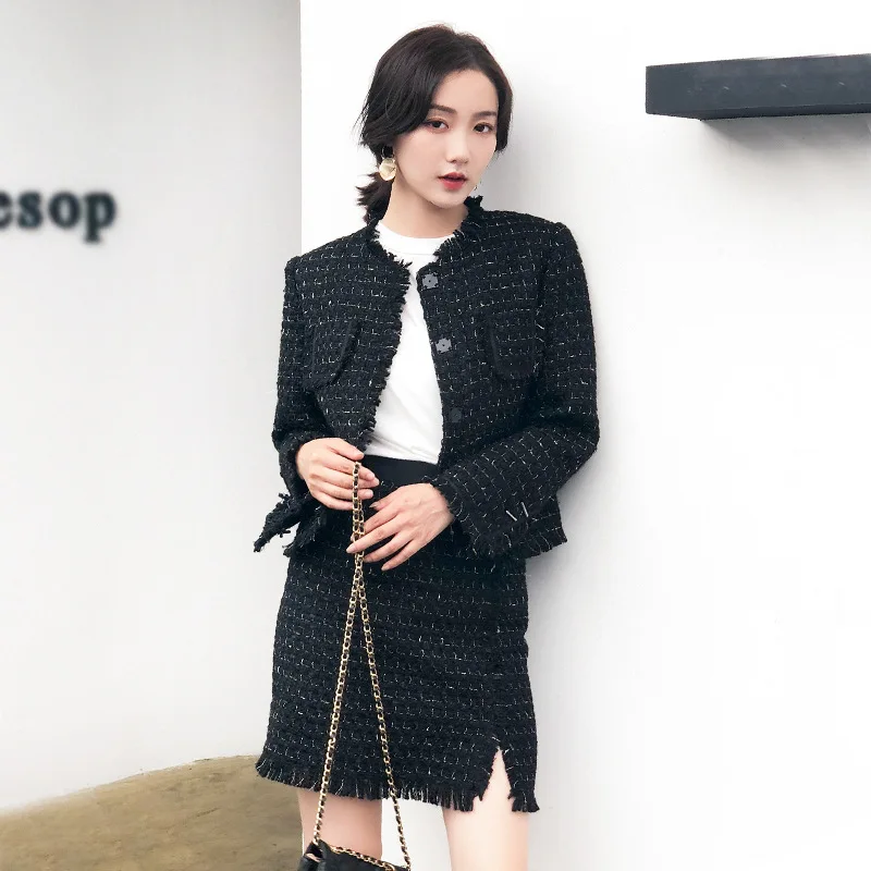 Tweed Jacket Long Sleeve Womens Summer Lace-Up Multi-Functional Grid Bomber Campus Spliced Panelled Drop-Shoulder Stretchy Daily
Tweed Jacket Long Sleeve Womens Summer Lace-Up Multi-Functional Grid Bomber Campus Spliced Panelled Drop-Shoulder Stretchy Daily