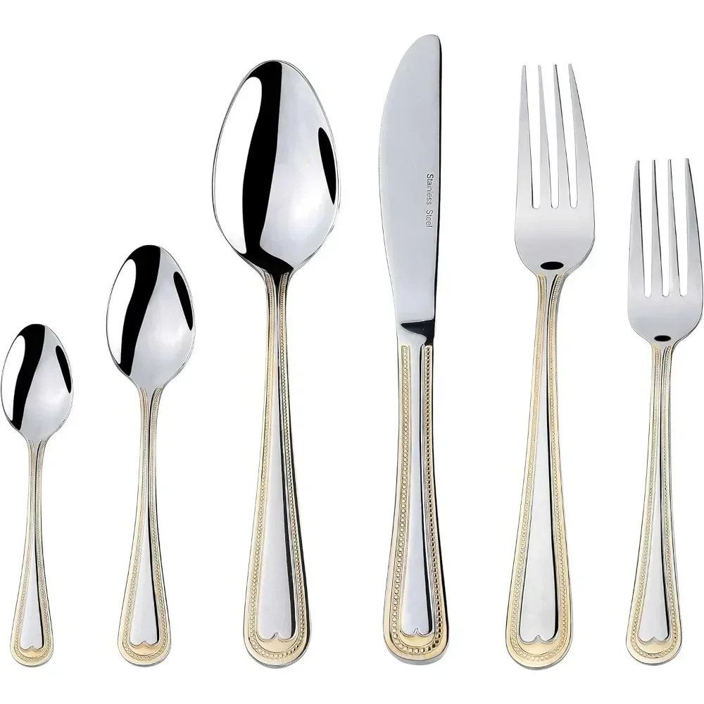 Kitchen Cutlery Set Utensils for Kitchen Complete Tableware Dishes Sets Full Set Fork Spoons Stainless Steel Spoon Dinner French
Kitchen Cutlery Set Utensils for Kitchen Complete Tableware Dishes Sets Full Set Fork Spoons Stainless Steel Spoon Dinner French