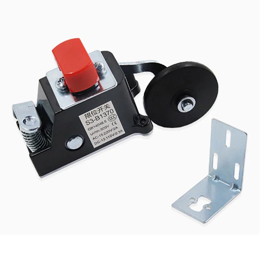 S3-B1370/S3 B1371 Elevator Limit Switch Bottom Pit Speed Reduction Rubber Wheel HD/1370 with Bracket
S3-B1370/S3 B1371 Elevator Limit Switch Bottom Pit Speed Reduction Rubber Wheel HD/1370 with Bracket