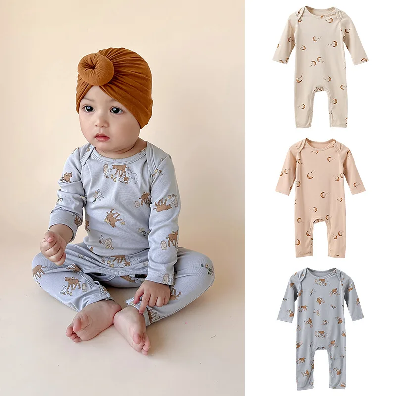 Newborn clothes Spring new girls' one-piece clothes Cotton jumpsuit Climbing suit Boys' long-sleeved triangle jumpsuit
Newborn clothes Spring new girls' one-piece clothes Cotton jumpsuit Climbing suit Boys' long-sleeved triangle jumpsuit