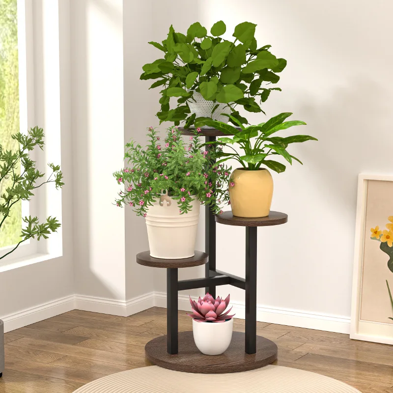 Indoor living room flower pot rack, balcony iron flower rack, household simple floor standing multi-layer storage rack
Indoor living room flower pot rack, balcony iron flower rack, household simple floor standing multi-layer storage rack