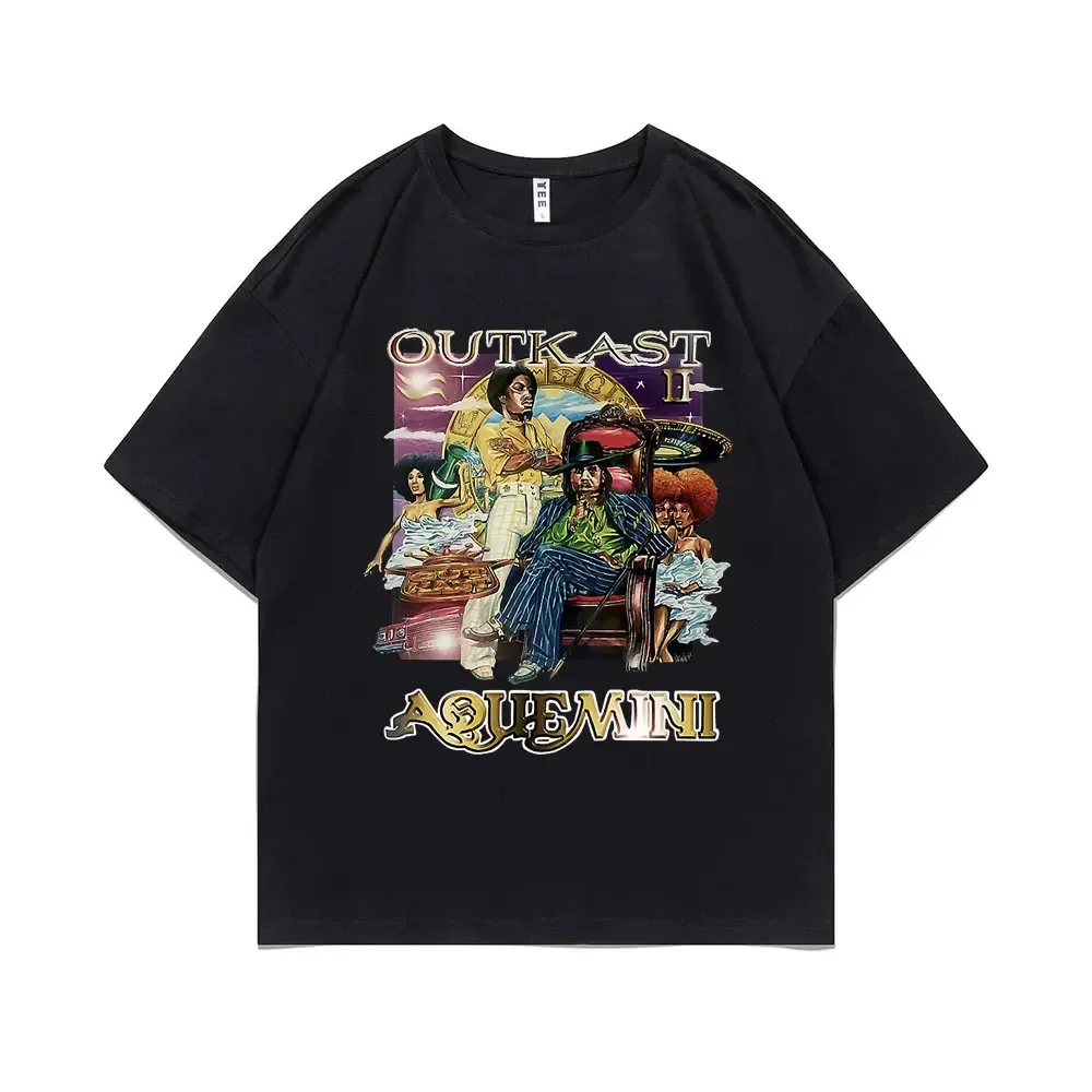 Outkast Aquemini Альбом Графические футболки Мужчины Женщины Хип-хоп Модные футболки Обычные мужские топы Негабаритные футболки унисекс Мужская футболка
Outkast Aquemini Альбом Графические футболки Мужчины Женщины Хип-хоп Модные футболки Обычные мужские топы Негабаритные футболки унисекс Мужская футболка