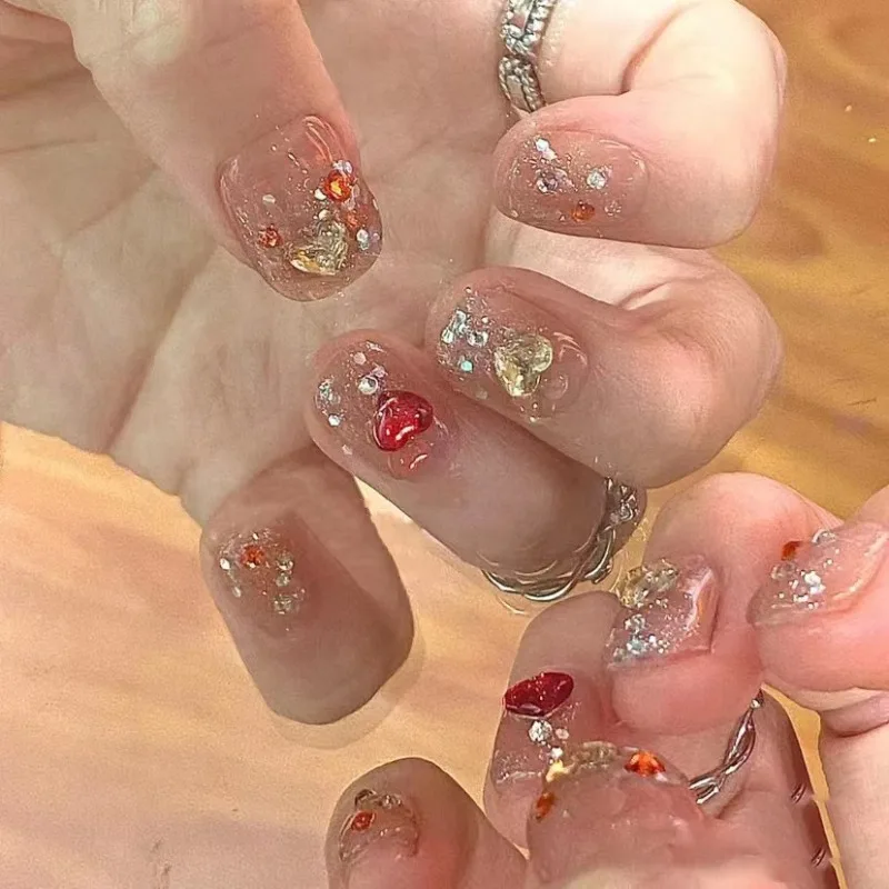 10Pcs /Set Full Cover False Nails Press on Nails Fake Nails Diy Pure Handmade Removable Cute Gradient Love
10Pcs /Set Full Cover False Nails Press on Nails Fake Nails Diy Pure Handmade Removable Cute Gradient Love
