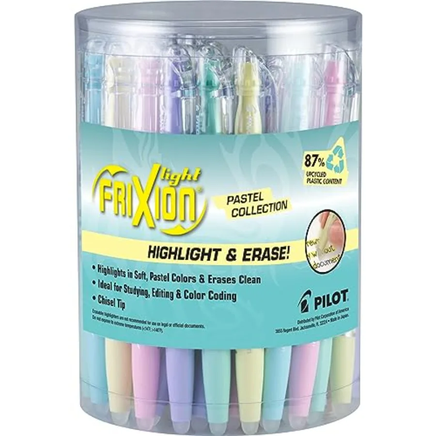 Набор стираемых маркеров-выделителей Pen FriXion Light Pastel Collection с долотообразным наконечником, цветные чернила, упаковка 36 шт.
Набор стираемых маркеров-выделителей Pen FriXion Light Pastel Collection с долотообразным наконечником, цветные чернила, упаковка 36 шт.