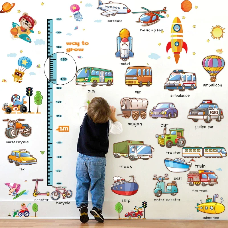PVC Room Measuring Height Baby Cartoon Car Bus Room Wall Stickers Decoration Kids Self Adhesive Height Stickers
PVC Room Measuring Height Baby Cartoon Car Bus Room Wall Stickers Decoration Kids Self Adhesive Height Stickers