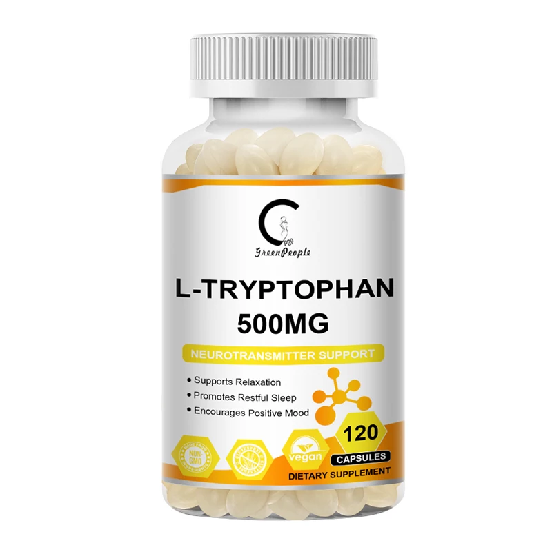 GPGP Greenpeople L-Tryptophan Capsule Antidepressant Adjusting emotions Nervous System Care Help Sleep Pill Anti-Pellagra
GPGP Greenpeople L-Tryptophan Capsule Antidepressant Adjusting emotions Nervous System Care Help Sleep Pill Anti-Pellagra